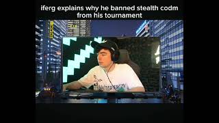 iferg explains why he banned stealth codm [upl. by Eiraminot912]