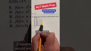 ACT Math practice question of the day 40 [upl. by Ennad]