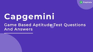 Capgemini Game Based Aptitude Test Questions and Answers [upl. by Sweet]