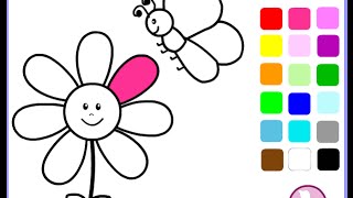 Free Flower Coloring Pages For Girls  Flower Coloring Pages [upl. by Sebastian368]