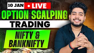 10 January Live Trading  Live Intraday Trading Today  Bank Nifty option trading live Nifty50 [upl. by Ramel309]