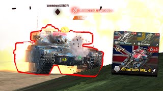 How to Ammo rack Chieftain MK 6  World of Tanks Blitz [upl. by Finbur]