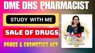 pharmacist grade 2Sale of drugsDrugs amp cosmetics actJurisprudence DHS pharmacist pharmacist [upl. by Tamra517]