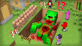 Who Buried GIANT Mikey ALIVE in Minecraft Challenge  Maizen [upl. by Charters]