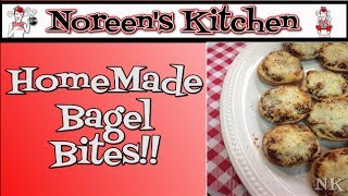 Homemade Bagel Bites Recipe Noreens Kitchen [upl. by Hotze599]