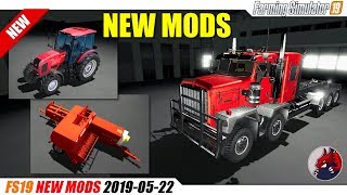 Farming Simulator 19 Mod Review 18 Camper Trailers JD Tractors Chevy Flatbed Trailers amp More [upl. by Arraeic]