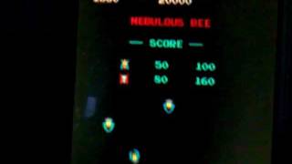 NEBULOUS BEE arcade game board boot of GALAGA [upl. by Mcallister]