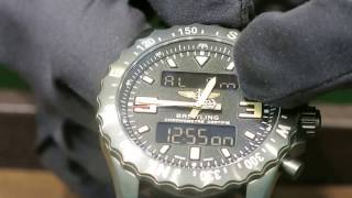 Breitling Chronospace Military Instructions Guide Video [upl. by Sotsirhc]