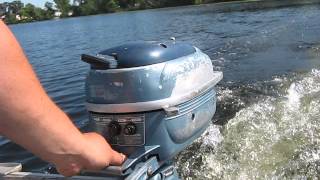 1954 Evinrude Lightwin 3hp outboard motor [upl. by Ardnek]