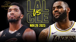 Los Angeles Lakers vs Cleveland Cavaliers Full Game Highlights  Nov 25 2023  FreeDawkins [upl. by Anaitsirhc]