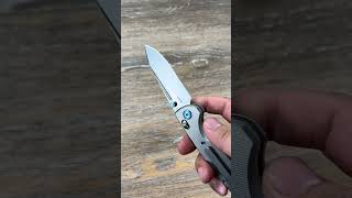 KB Knives KB383C Bluff Axis lock Folding Knife Raw Titanium Handle CPM S35VN [upl. by Grevera]