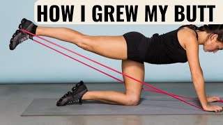 HOW I GREW MY GLUTES AT HOME  BUTT ACTIVATION [upl. by Aicenad]