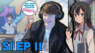 THE CULTURAL FESTIVAL BEGINS  Oregairu Season 1 Episode 11 Reaction  YUKINO LAUGHS [upl. by Resiak]