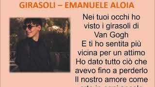 Emanuele Aloia  Girasoli  TESTO [upl. by Rees]