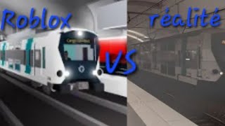 RER A RATP MI09 roblox vs réalité entre Nanterre prefecture à houilles carrière sur seine [upl. by Deden549]