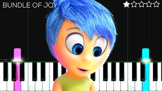 Inside Out  Bundle of Joy  EASY Piano Tutorial [upl. by Gareri886]