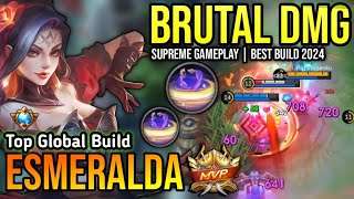 ESMERALDA BEST BUILD 2024  TOP GLOBAL ESMERALDA GAMEPLAY  MOBILE LEGENDS✓ [upl. by Aida]