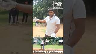 Basic Fielding Setup🏏💯 cricketshorts cricket crickettips nothingbutcricket cricketer fielding [upl. by Zingg231]