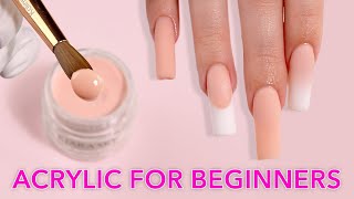 Beginner Nail Tech Tutorial  How To Acrylic Application [upl. by Aisac]