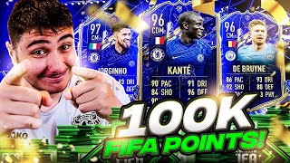 I spent 100000 FIFA Points on TOTY Midfielders [upl. by Ardeen304]