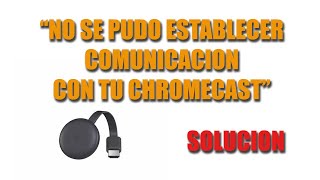 No se pudo establecer comunicación con tu Chromecast RESET Solución 3th Gen [upl. by Esyla355]