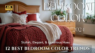 Top 12 Bedroom Color Trends for 2024 Stunning Paint Colors  Interior Design Ideas amp DIY Decor Tips [upl. by Hylton]