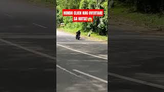 HONDA CLICK NAG OVERTAKE😱 everyone subscribe kamoteriders youtuber hilights awernes short [upl. by Ahsilet855]