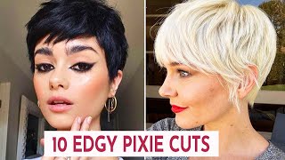 10 Edgy Pixie Haircut And Hairstyles  Short Haircut 2023 [upl. by Udella]