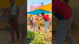 Bajar Me Maar Peet 😂 viralvideo comedy funny funnyclips ytshorts reels comedyreels [upl. by Yeldud]