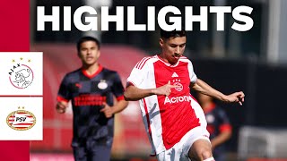 Battle for first place ⚔️  Highlights Ajax O17  PSV O17 [upl. by Annohs]