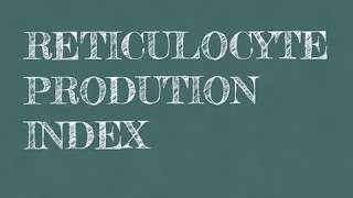 Reticulocyte production index formula [upl. by Ettennej739]