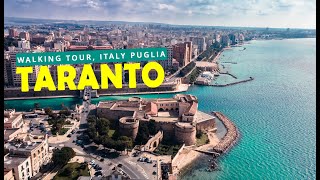 TARANTO Walking Tour  Italy Puglia 4K footage [upl. by Sousa]