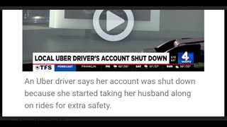 Uber drivers deactivated because she took her husband along on rides for extra safety NO NO [upl. by Neiluj841]