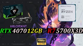 RYZEN 7 5700X3D  RTX 4070 12GB  VALORANT  Competitive Settings 1080p [upl. by Oza]