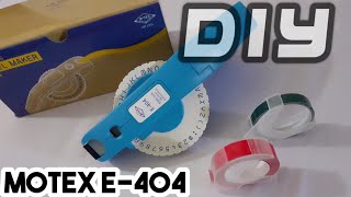 DIY  Menggunakan Label Maker Motex e404 [upl. by Cordy711]