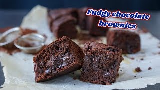 FUDGY CHOCOLATE BROWNIES [upl. by Gruchot]