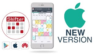 SHIFTER CALENDAR APP  New iOS Version 🍏 [upl. by Rosemare]