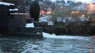 Rising Water Levels and Floods Returning to Sowerby Bridge [upl. by Eilsil]