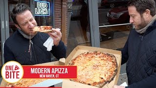 Barstool Pizza Review  Modern Apizza New HavenCT [upl. by Tdnarb]