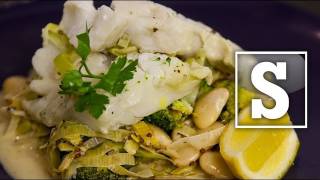 LEEK AND BUTTERBEAN FISH RECIPE ft Studentbeans  SORTED [upl. by Teillo420]