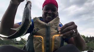 Kayak Panfishing in Central Northeast WI  Crooked Lake [upl. by Acinhoj48]