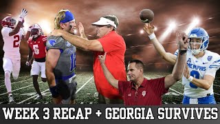 ATB Week 3 Top 12  Georgia Survives  Oregon Finally Shows Up  IU Football  Guess the Spread [upl. by Hiroko]