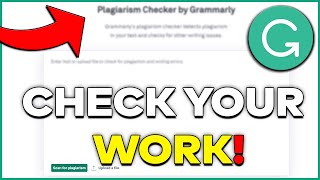 How To Check Plagiarism With Grammarly For FREE [upl. by Esirec]