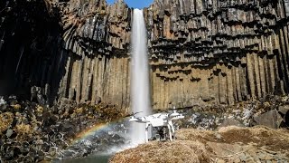 Flight  Svartifoss National Park Skaftafell  Iceland [upl. by Mastic]