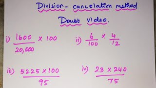 Division in cancelation method [upl. by Baniaz]