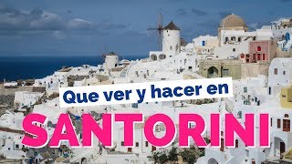 15 Cosas Que Ver y Hacer en Santorini Grecia Guía Turística [upl. by Neelyad]