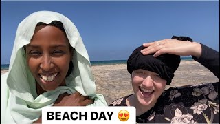 Road Trip to BERBERA BEACH with Elena visiting us from Canada  Somaliland 2023 [upl. by Martinson]