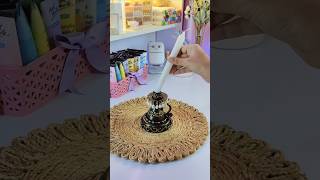 DIY Antique Candle holder🕯️🖤⚜️  BEST OUT OF WASTE shorts diy viral handmade trending [upl. by Yhtrod57]