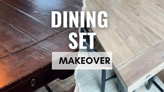 Transforming My Old And Dark Furniture Into A Beautiful And Brighter Dining Table Set [upl. by Ynneh]