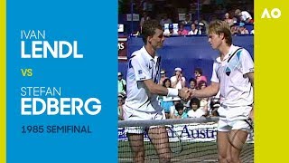 Ivan Lendl v Stefan Edberg  Australian Open 1985 Semifinal  AO Classics [upl. by Ignazio]